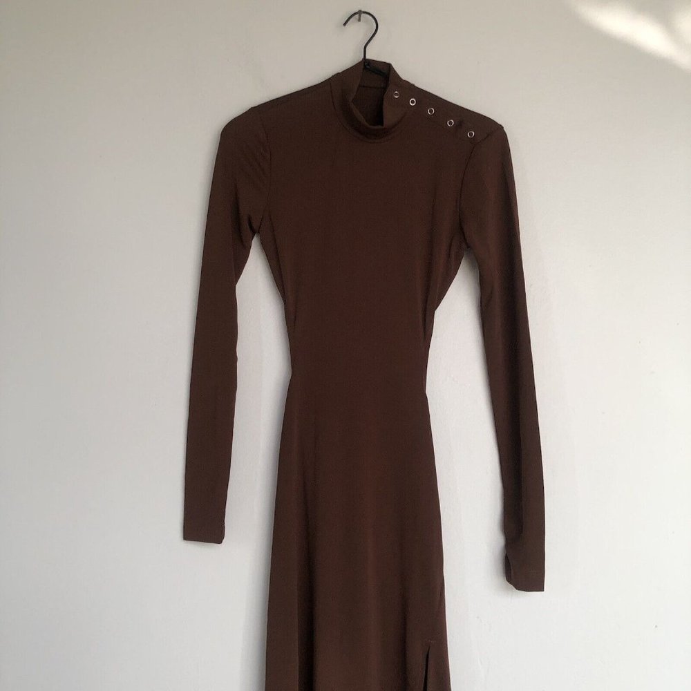 Song of Style Emra Midi Dress Chocolate Brown - Picture 8 of 8